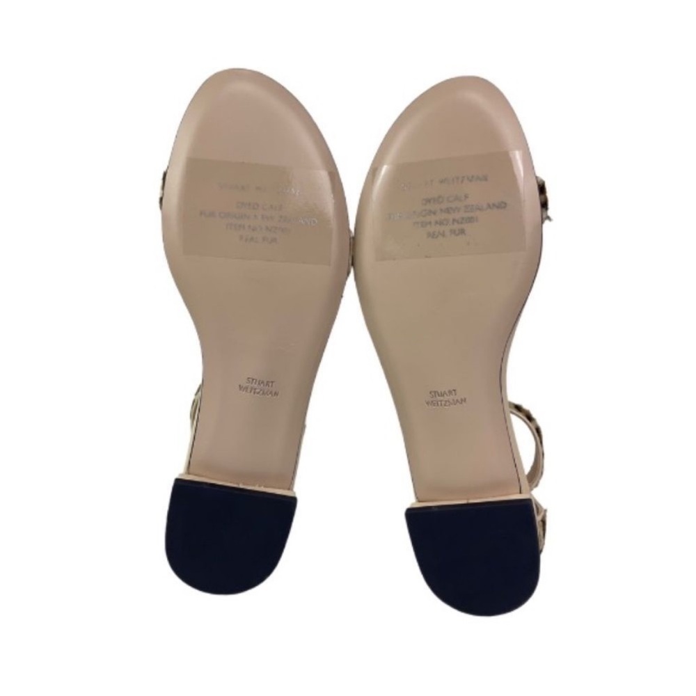 NWT. New in Box. Stuart Weitzman Leopard Print Sandals with Ankle Strap. - Picture 6 of 8